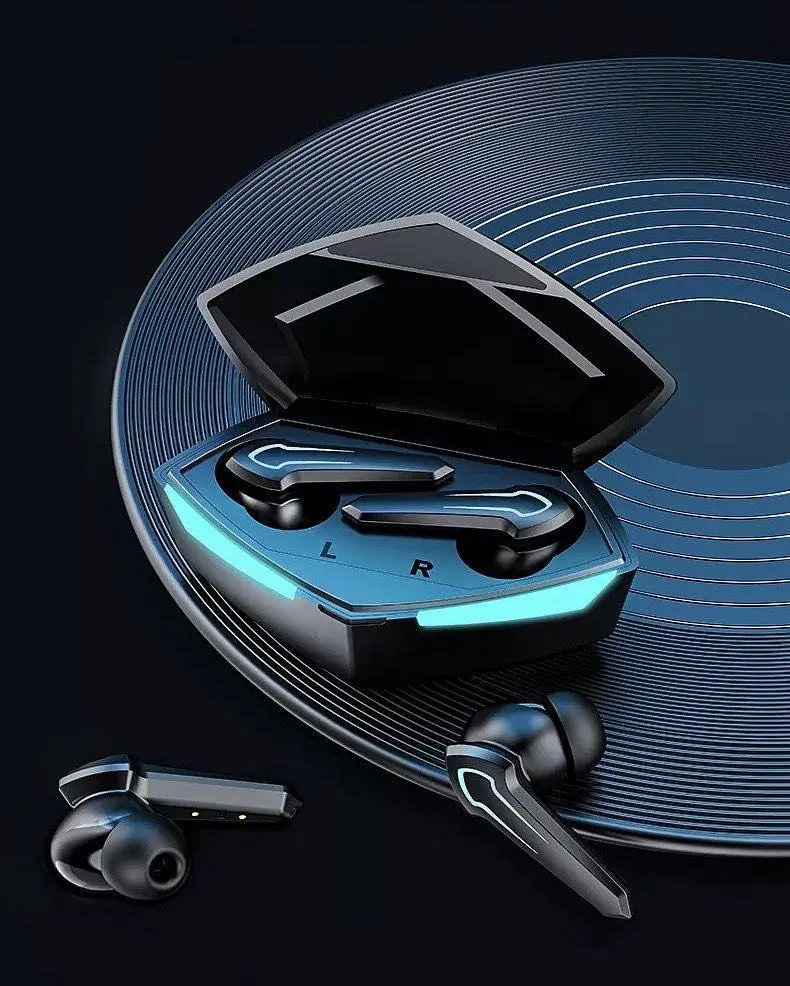 Игровые беспроводные наушники TWS P30 с LED подсветкой и сенсорами управления - фото 9