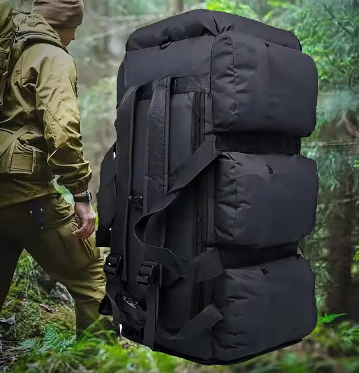Тактичний рюкзак-сумка 2 в 1 Solve Bag 98 л 75 x 38 x 36 см Чорна KT6004502 - фото 2