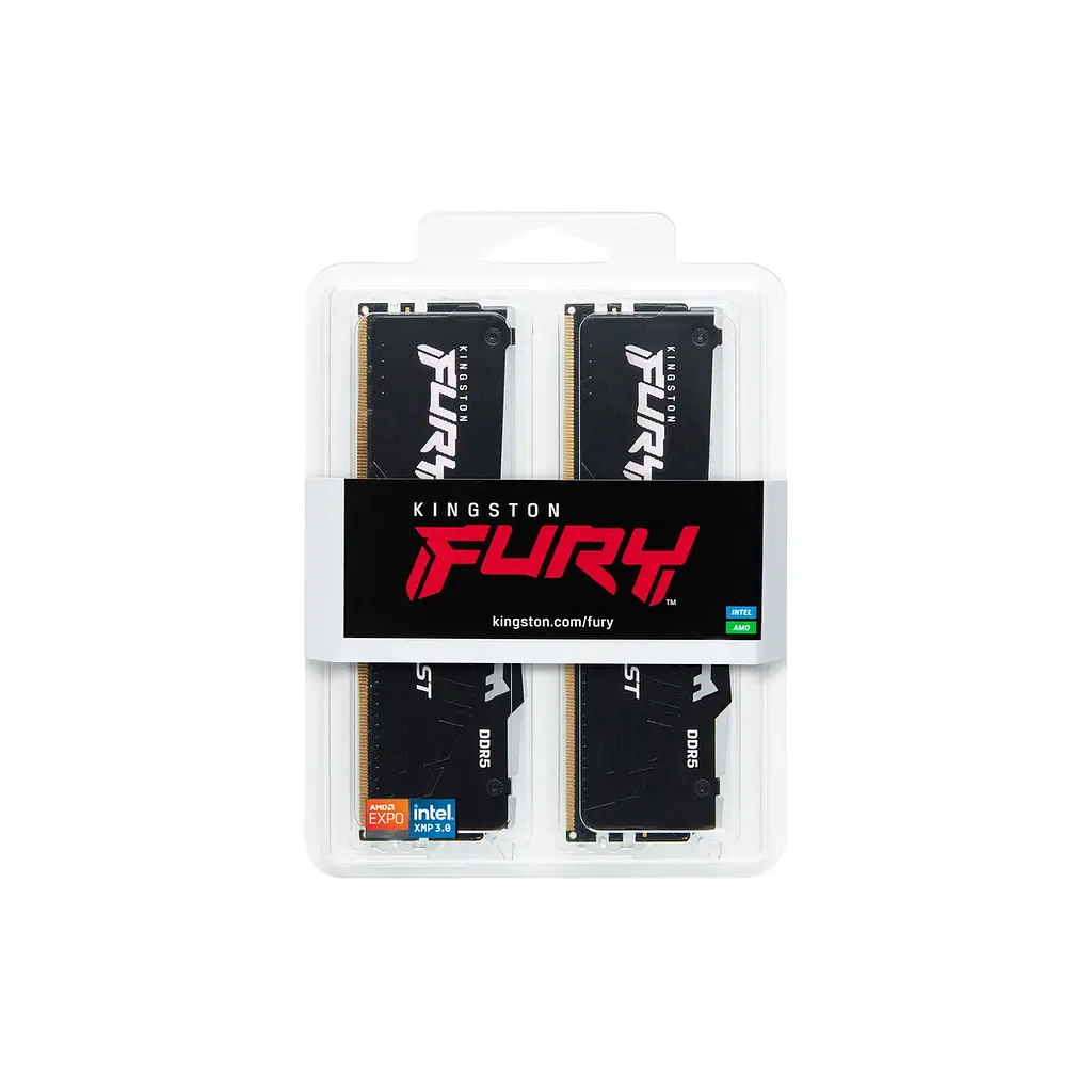 Модуль пам'яті для комп'ютера DDR5 128GB (2x64GB) 5600 MHz Beast RGB Kingston Fury (ex.HyperX) (KF556C40BBAK2-128) - фото 6
