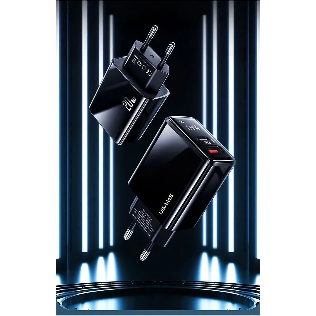 Сетевое зарядное устройство Usams T40 US-CC133 20W Black (CC133TC01) [160712] - фото 12