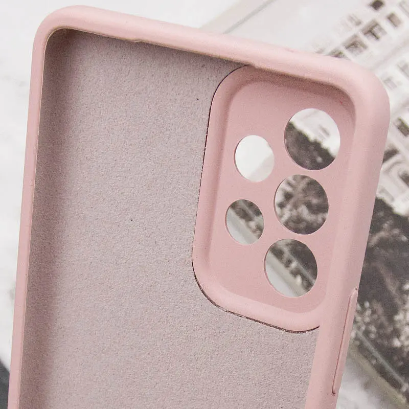 Чехол Silicone Cover Lakshmi Full Camera (AAA) для Samsung Galaxy A33 5G Розовый / Pink Sand - фото 7