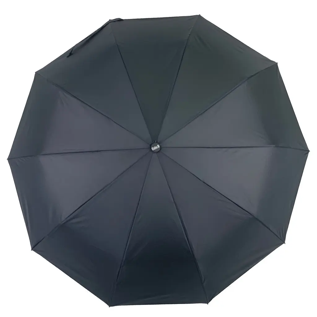 Мужской складной зонтик полуавтомат Calm Rain 100 см черный - фото 4