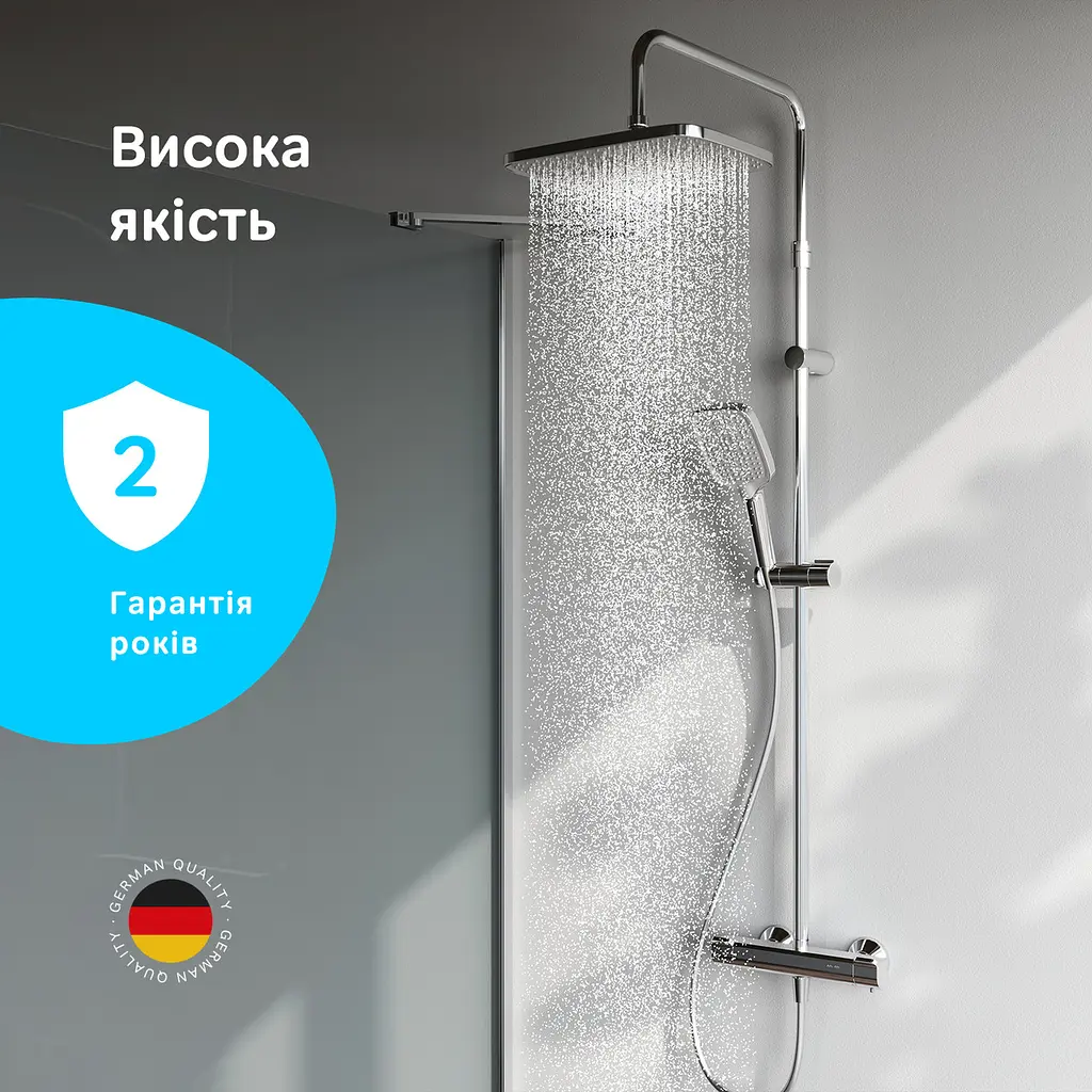 Душова система з термостатом AM.PM Func хром F078F400 - фото 4
