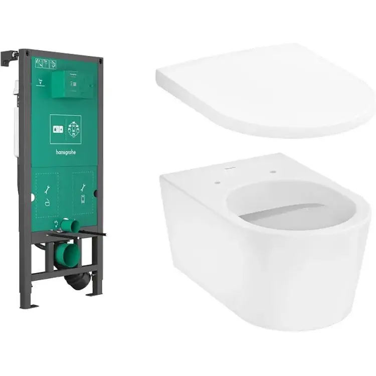 Унітаз підвісний Hansgrohe EluPura S з інсталяцією iFrame 60301200