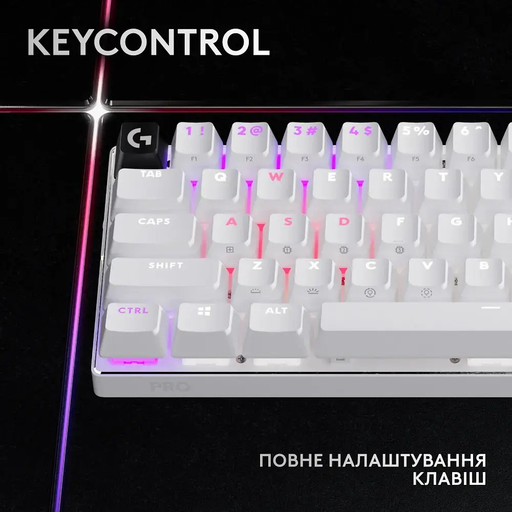Клавиатура Logitech G Pro X 60 LightSpeed White (920-011930) [107470] - фото 3