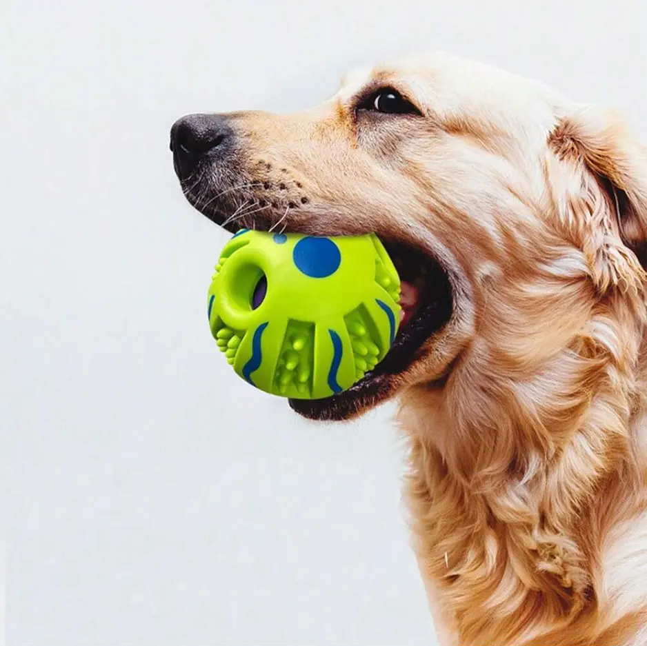 Звуковий м'ячик для собак Giggle Dog Chew Ball - фото 8