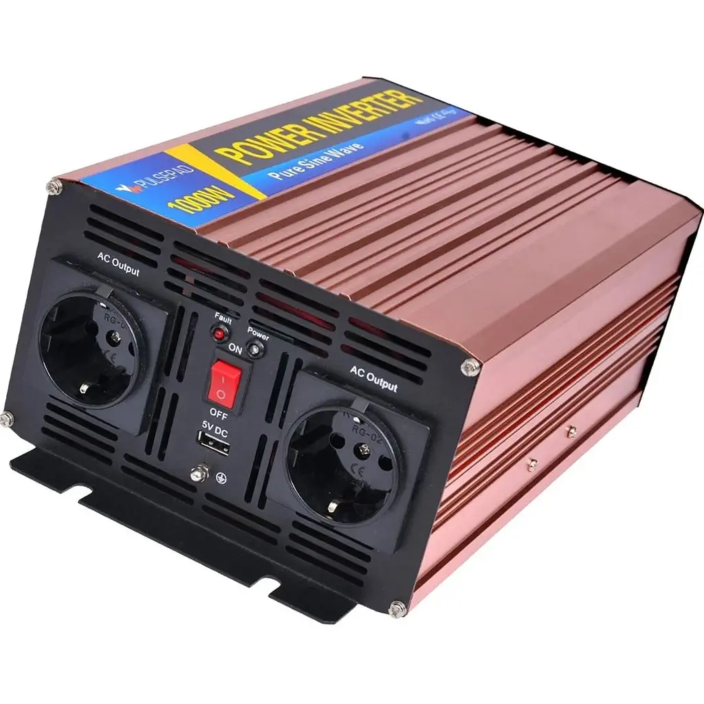 Автомобильный инвертор Pulsepad PSW-1000 12V 1000W Pure Sine Wave [111701] - фото 3