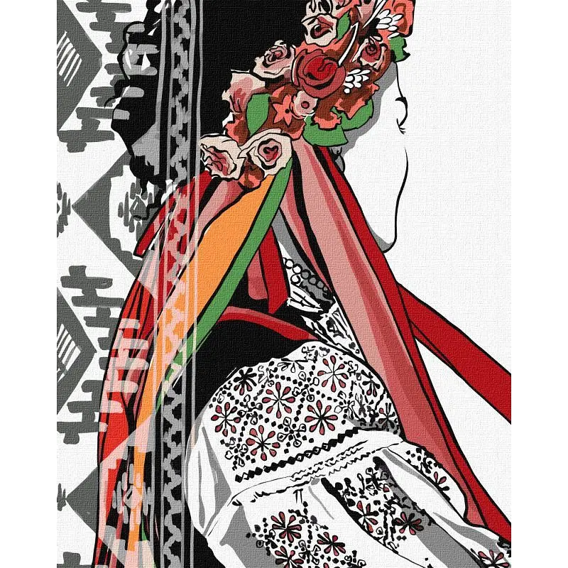 Картина за номерами "Квітна краса" upillustration Ideyka KHO2596 40х50 см