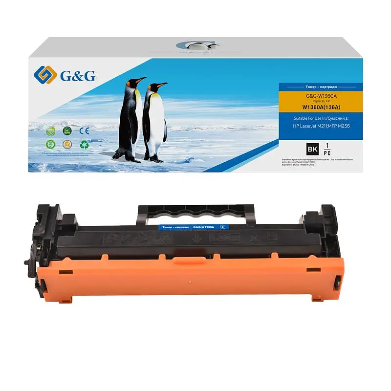 Картридж GG до HP 136X LJ M211/M212/M236 Black 2600 стор - чіп без лічильника teh0015654 - фото 3