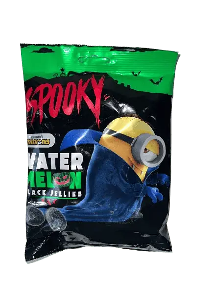 Желейні цукерки Spooky Minions Watermelon Black Jellies 150г