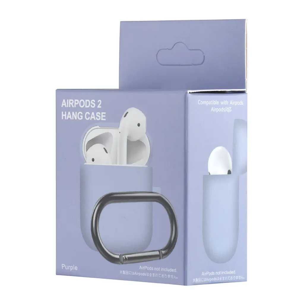 Чохол Silicone Case 1,2mm for AirPods 1/2 Purple - фото 2