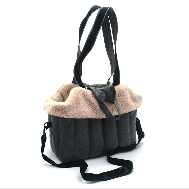 Сумка-лежак для кошек и малых собак Zoo-hunt омфорт S №1 38х20х32 см серая - фото 8