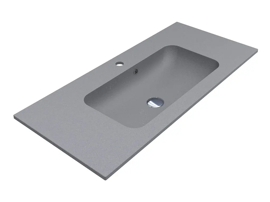 Умивальник Miraggio Della 1000 mirastone gray 0002480, Сірий - фото 3