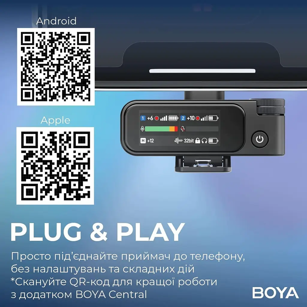 Микрофон Boya MIC 2-02 Type-C/TRS Black (MIC 2-02) - фото 11