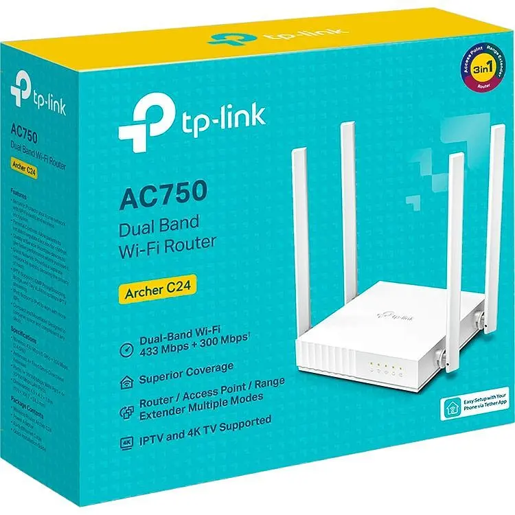 Бездротовий маршрутизатор (роутер) TP-Link Archer C24 [94890] - фото 4