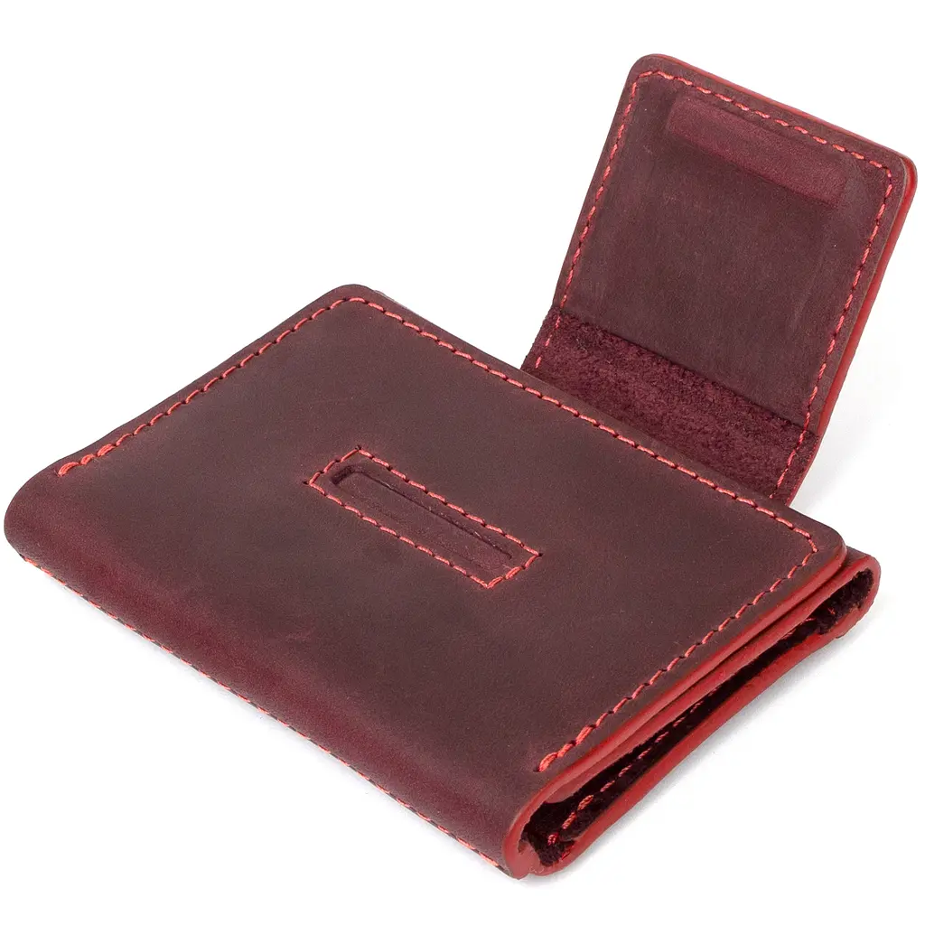 Визитница кожаная GRANDE PELLE 7х10х1.5 см acs0018796 - фото 3