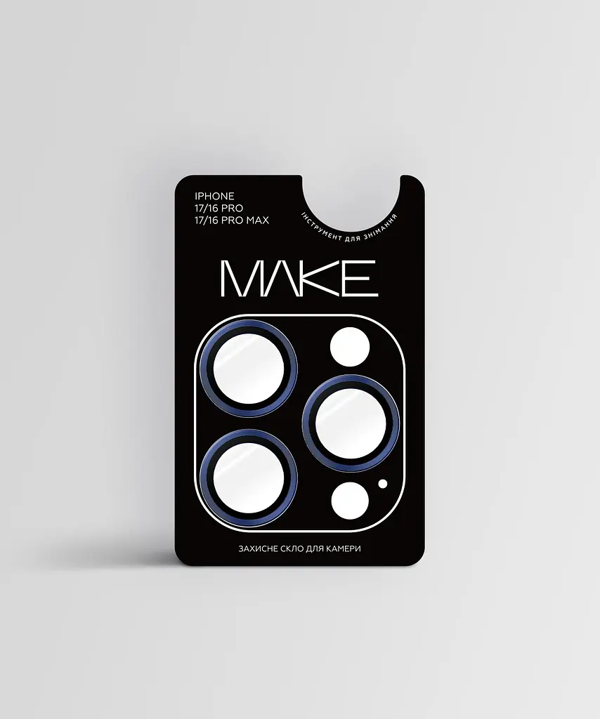Захисне скло камери MAKE Apple iPhone 17 Pro/Pro Max Camera Glass Blue - фото 2
