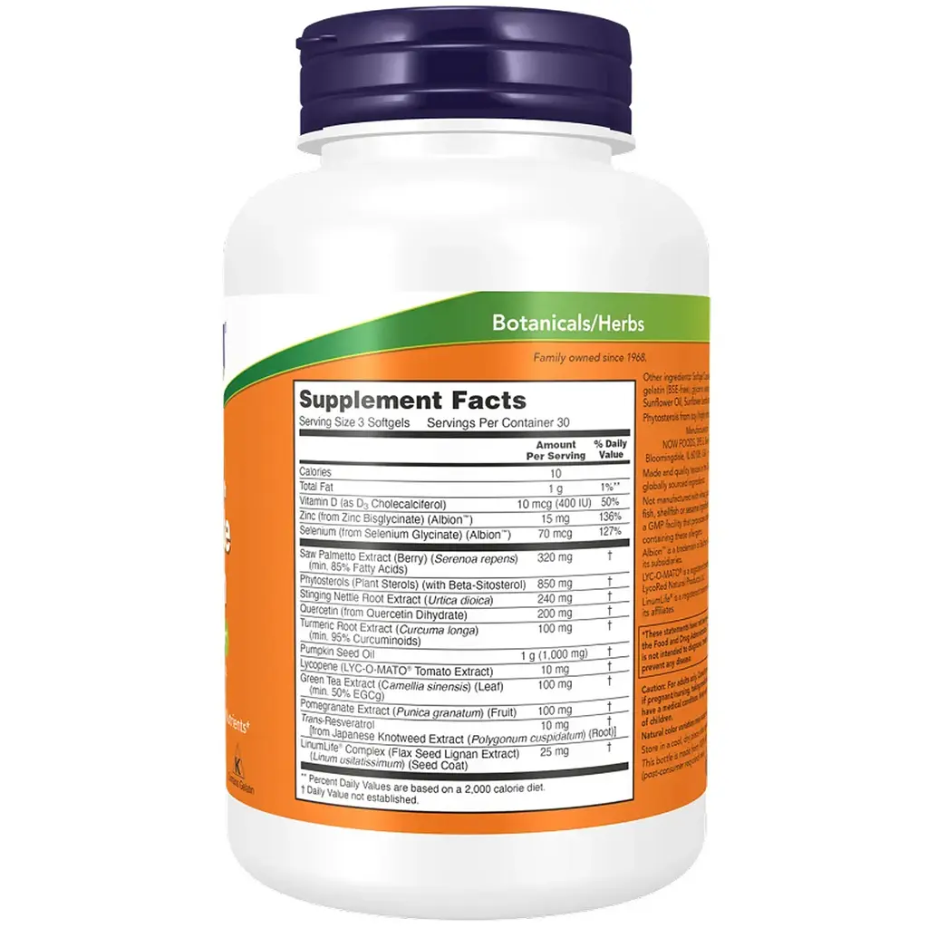 Комплекс для простати Now Foods Prostate Health Clinical Strength 180 м'яких капсул - фото 2