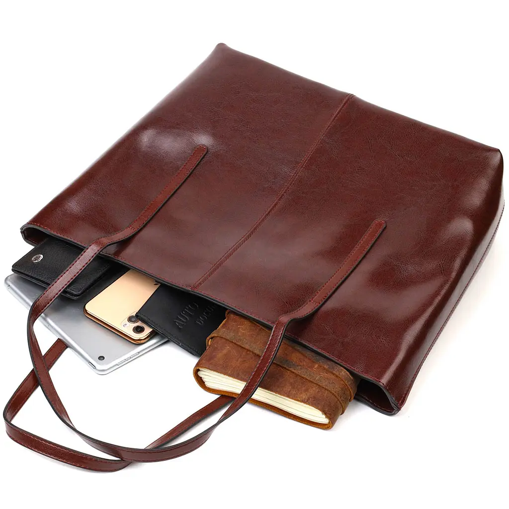 Жіноча шкіряна сумка Vintage 36х30х12 см sum0022703 - фото 7