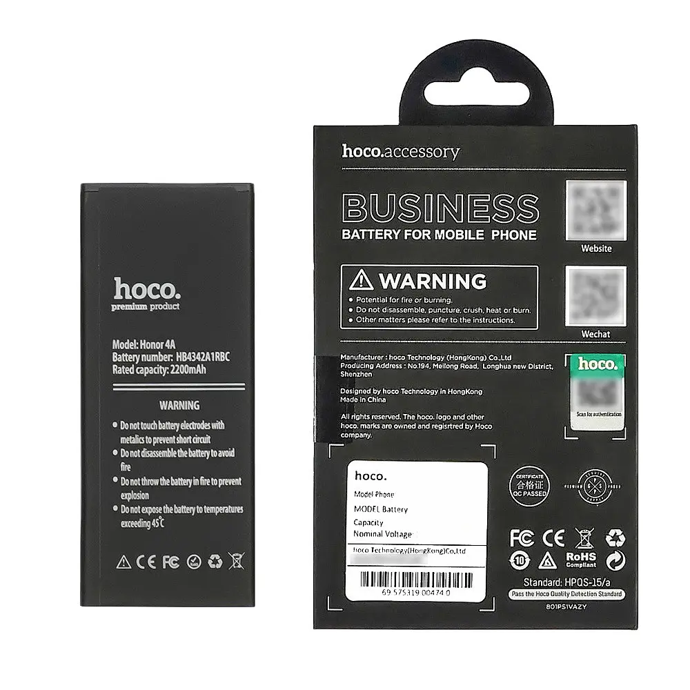 Аккумулятор Hoco HB4342A1RBC для Huawei Honor 4A/ Honor 5/ Honor 5A/ Y6/ Y5 II - фото 5