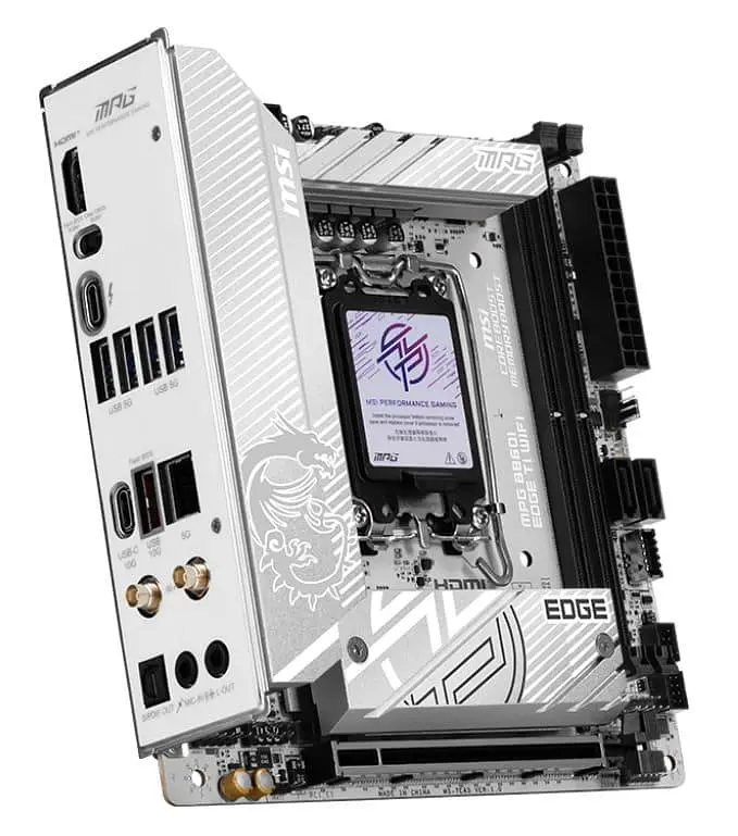 Материнская плата MSI MPG B860I EDGE TI WIFI (MPG B860I EDGE TI WIFI) (Socket 1851, Intel B860, Mini-ITX) - фото 3