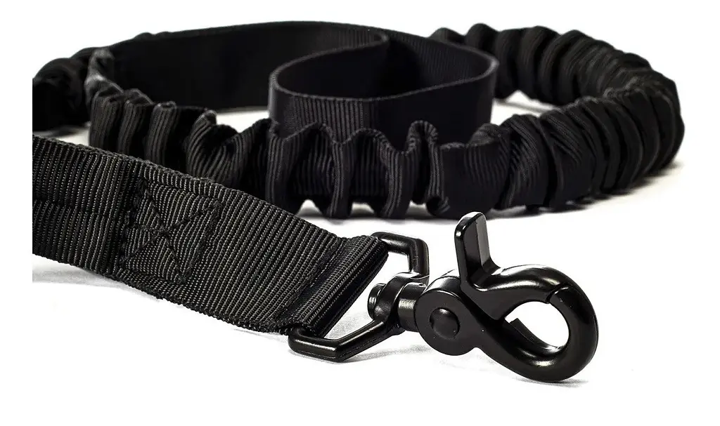 Повідець для собак Harness 100-150см, банджі-повідець з двома ручками Чорний - фото 8