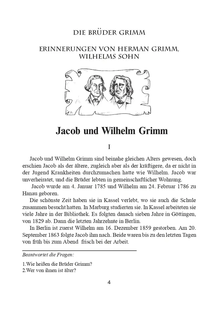 Bruder Grimm. Kinder-und Hausmarchen. Казки братів Грімм. 43 тексти і завдання для читання, аудіювання та усного мовлення. 5-12 класи - фото 5