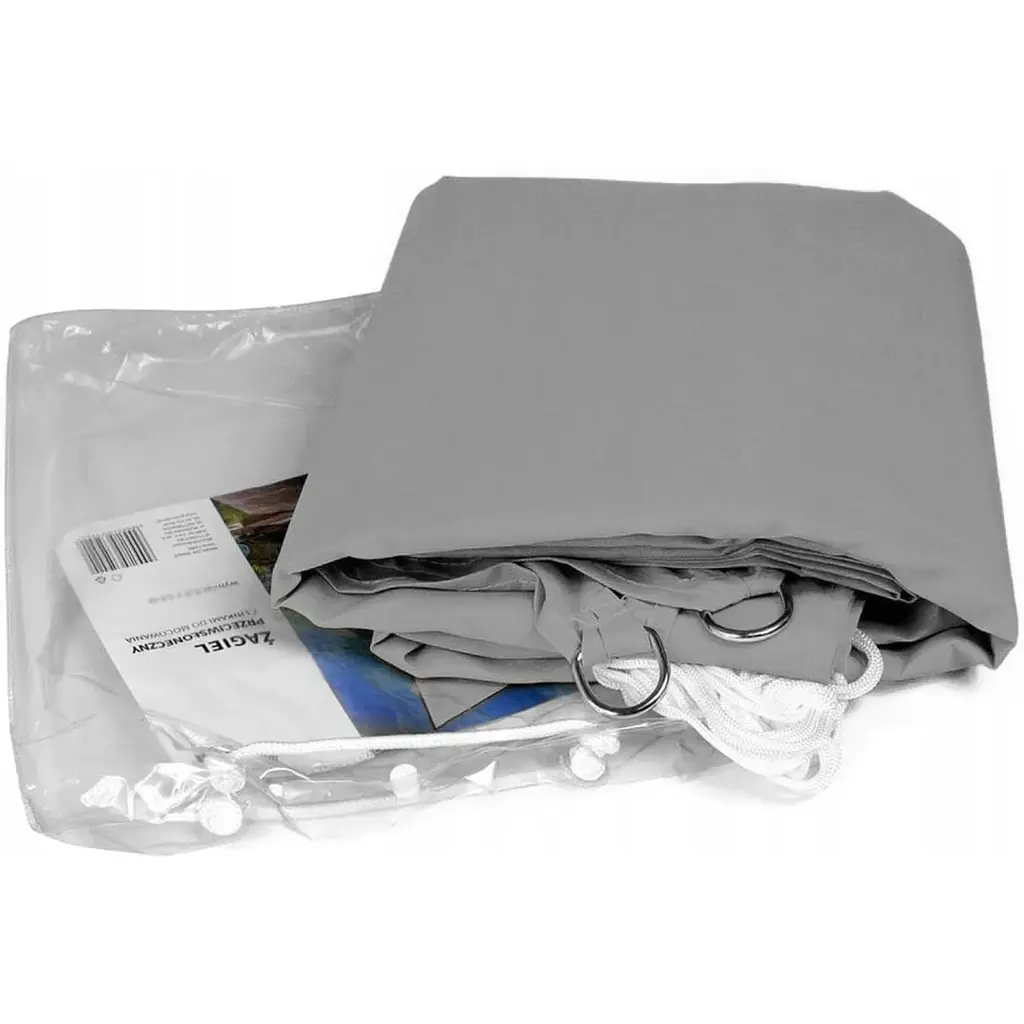 Тент-парус Jumi Garden солнцезащитный 3,6 х 3,6 х 3,6 м серый - фото 4