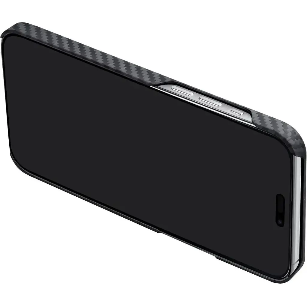 Чохол-накладка Pitaka MagEZ Case 4 Twill 1500D Black/Grey для iPhone 15 Plus (KI1501M) - фото 5