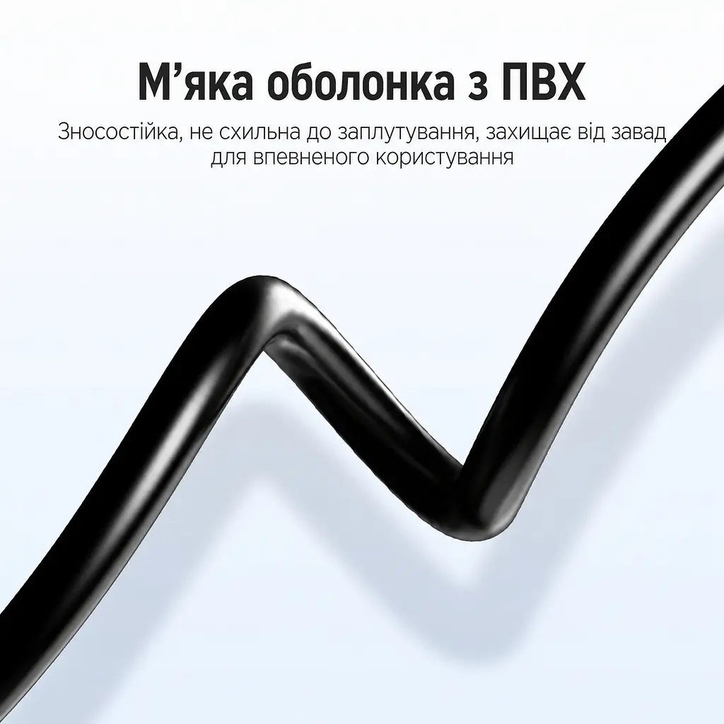 Стереоаудіокабель Vention 3 м тюльпани 2 RCA штекери на 2 RCA штекери позолочені контакти алюмінієві корпуси штекерів чорний (VAB-R06-B300) - фото 7