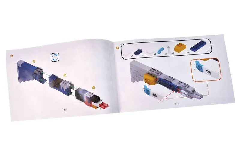 Конструктор FL1182 "Автомат" 130 дет. р.35x8x25 см YG Toys - фото 4