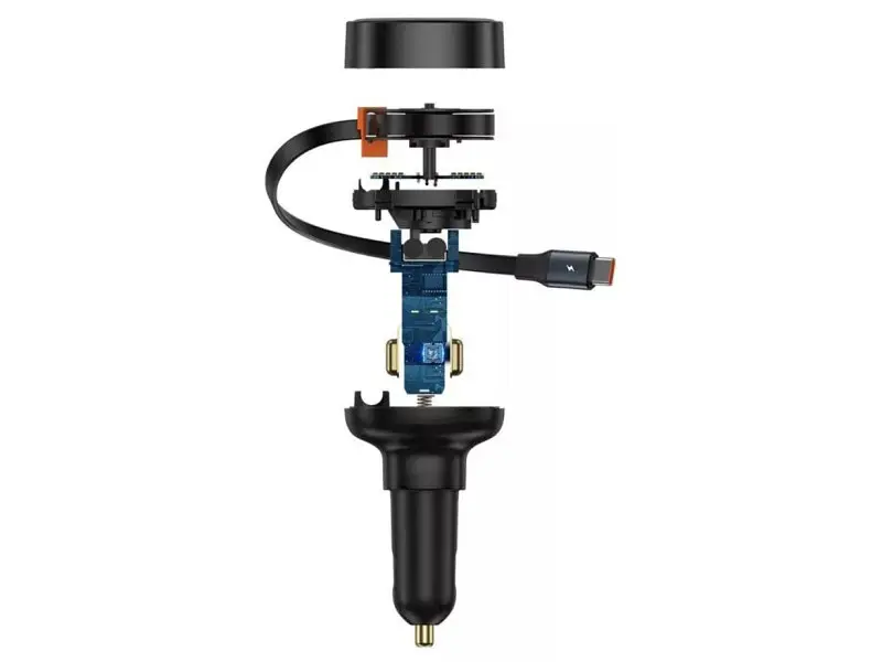 Автомобільний зарядний пристрій BASEUS Enjoyment Pro U Black (C00057800111-00) - фото 6
