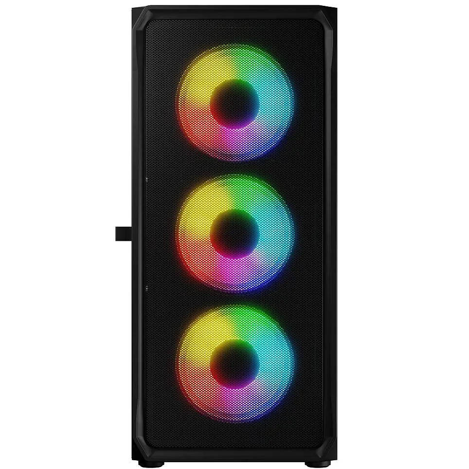 Корпус LogicConcept PORTOS MESH+GLASS ARGB fans 4x120mm BLACK без БЖ ATX - фото 12