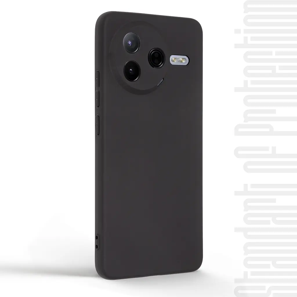 Чехол-накладка для смартфона Xiaomi Poco F7 Pro противоударный, силиконовый, термополиуретановый (ТПУ), с защитой камеры и корпуса, черный, защита всего корпуса, ArmorStandart (ARM89781) - фото 2