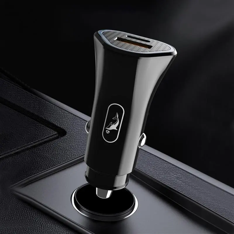 Автомобільне зарядне пристрій SkyDolphin SZ16 PD+QC3.0 (2USB, 3.1A) Чорний (SDAZP-000090) - фото 3