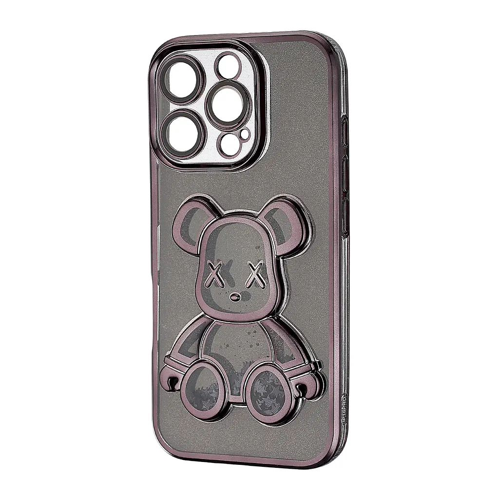 Чохол Shining Bear Case Protected Camera iPhone 16 Pro Black - фото 4