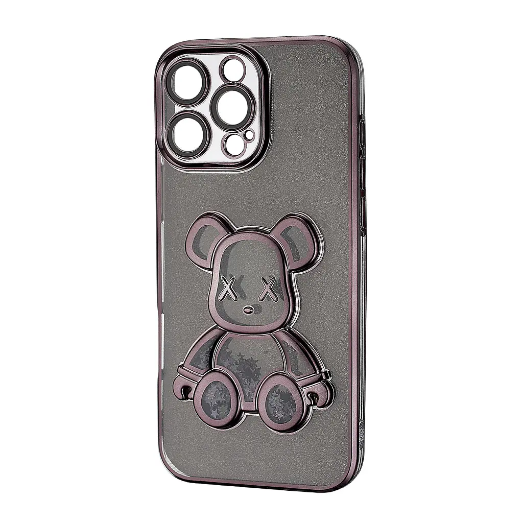 Чохол Shining Bear Case Protected Camera iPhone 16 Pro Max Black - фото 4