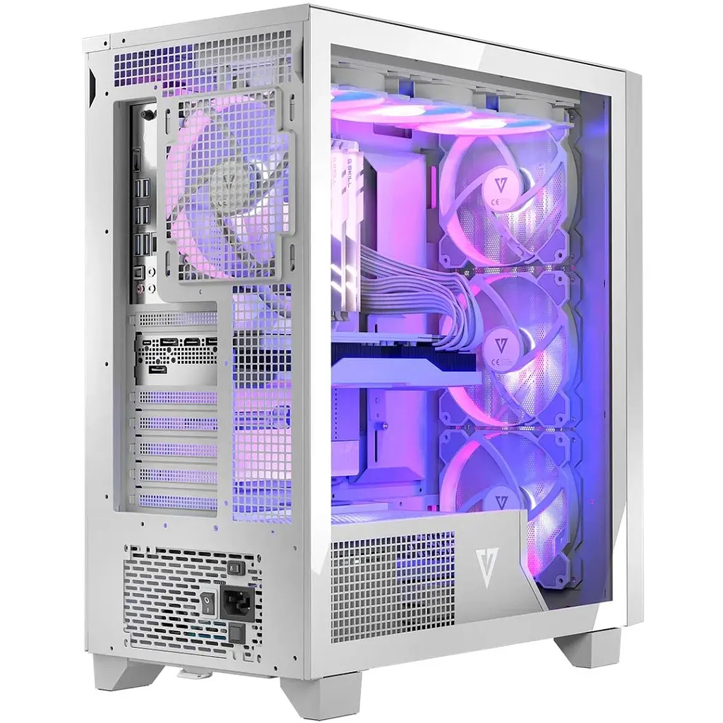 Корпус Modecom VOLCANO PERUN APEX ARGB MIDI WHITE 4x140 мм fans USB 3.0x2+TYPE-C без БЖ ATX (AT-PERUN-4F-ARGB-20-00000) - фото 3