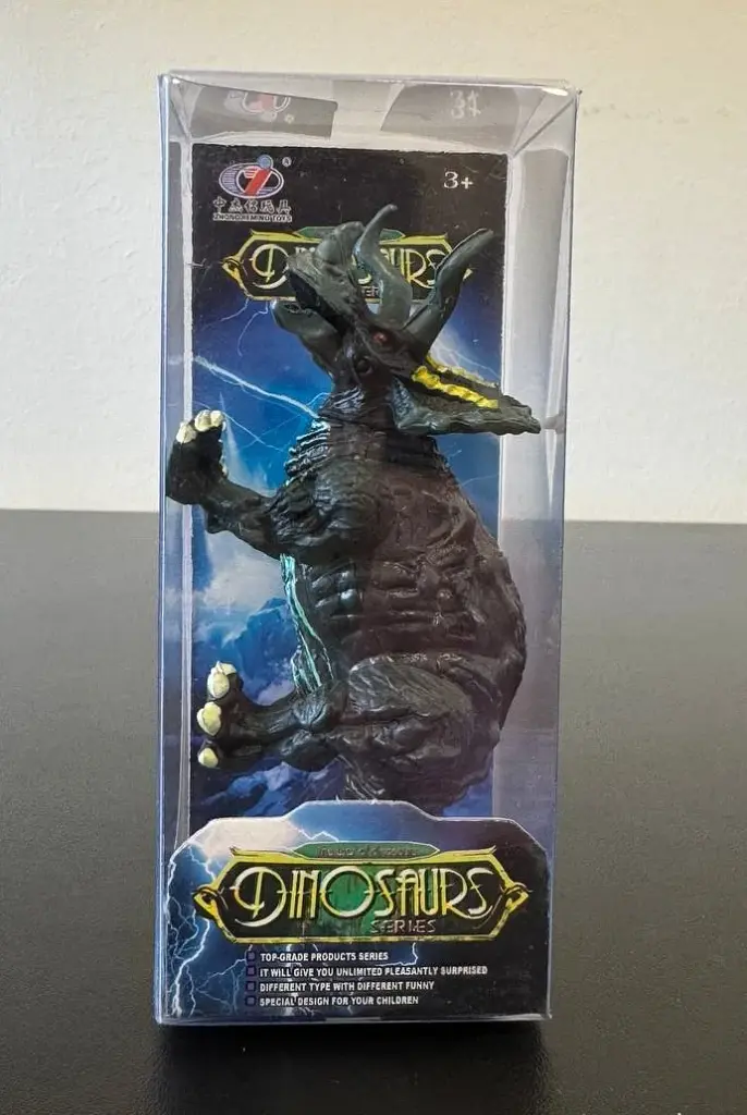Фигурка динозавра Трицератопс желто-зеленый Dino Toys 56597 - фото 5