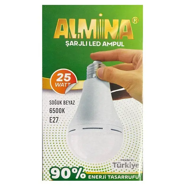 Світлодіодна лампа Almina DL-1025 акумуляторна E27 25W 6500K 220V Voltronic - фото 4
