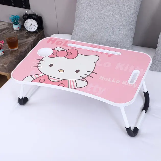 Столик для ноутбука UFT T36 з підставкою для планшета та підсклянником Hello Kitty (UFTT36Kitty) - фото 2