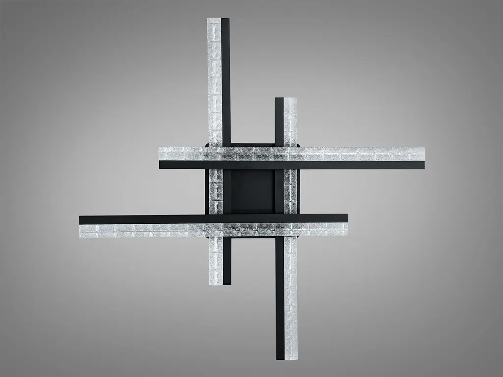 Стельова LED люстра Diasha MX3068 57W чорний акрилові розсіювачі сучасний дизайн - фото 4
