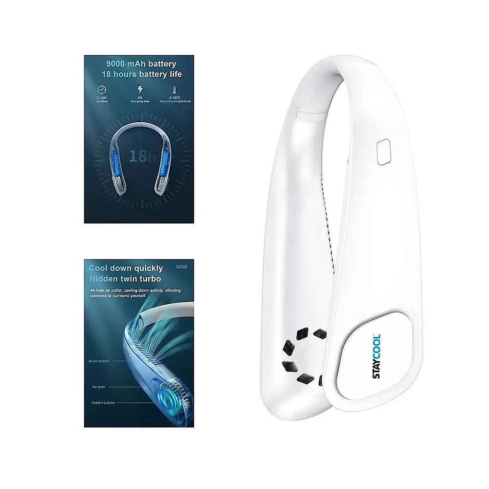 Портативный вентилятор StayCool Mini USB белый - фото 4