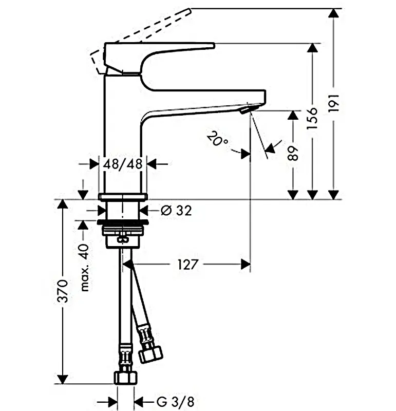 Змішувач Hansgrohe Metropol 100 для умивальника з донним клапаном push-open Brushed Bronze 32500140 Бронза - фото 2