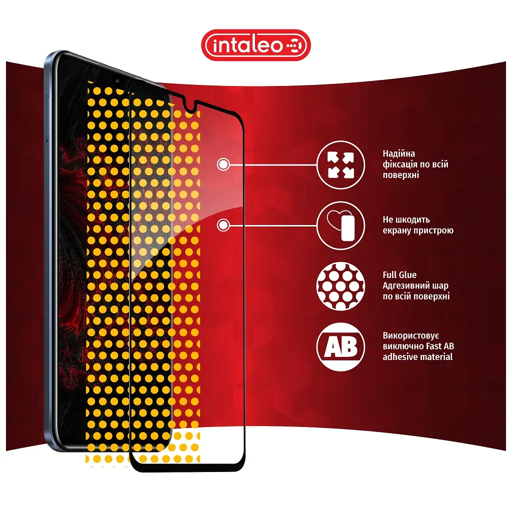 Скло захисне Intaleo Full Glue Infinix Note 12 Black (1283126546587) - фото 7