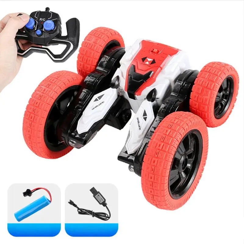 Машинка на радиоуправлении SHT DW02A Trick and Flip RC Car 2.4G Red - фото 2