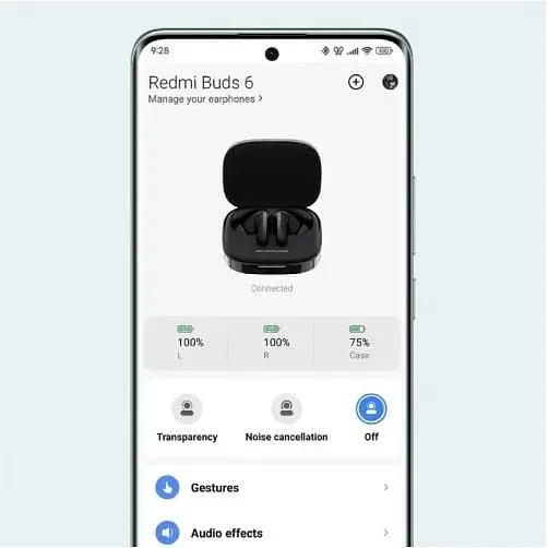 Навушники бездротові Redmi Buds 6 Night Black чорні (BHR9251GL) - фото 7