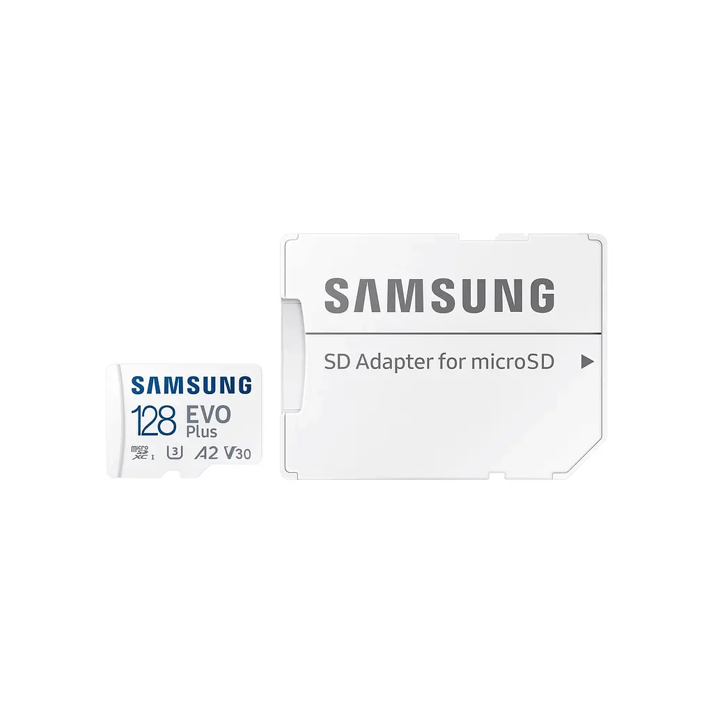Карта пам'яті Samsung 128 GB microSDXC Class 10 UHS-I U3 V30 A2 EVO Plus+SD Adapte (MC128SA/EU) - фото 6
