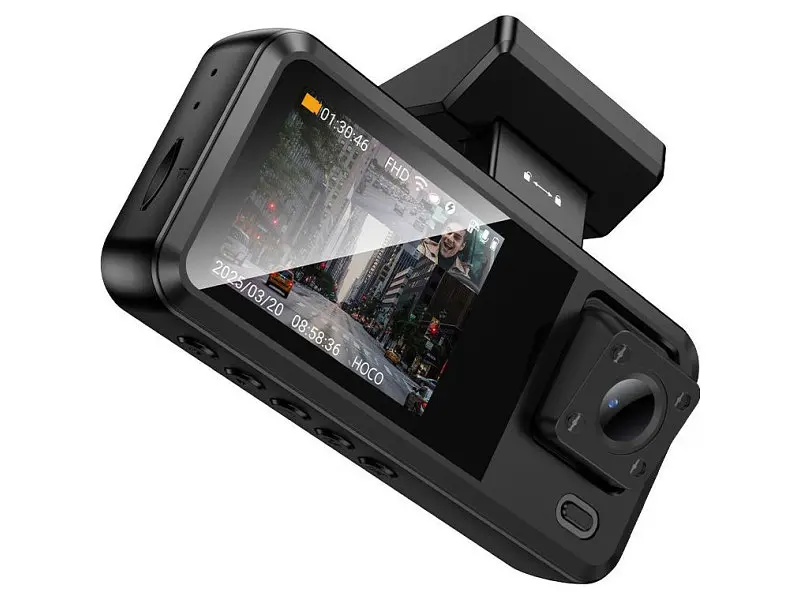 Автомобільний відеореєстратор Hoco DV15 Black (6942007656108) - фото 3