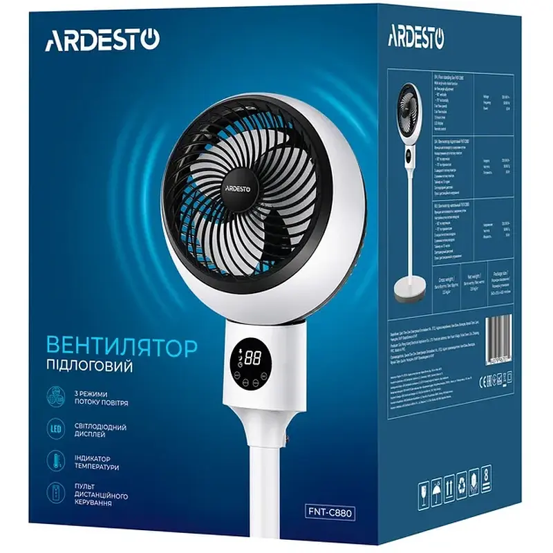 Вентилятор Ardesto FNT-C880 - фото 7